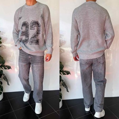 Свитер i8denim (S-XL) 2379 grey (зима) i8denim 2379 grey
