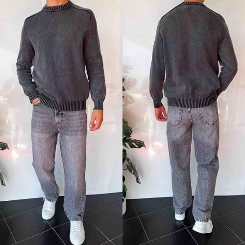 Свитер i8denim (S-XL) 2382 grey (зима) i8denim 2382 grey