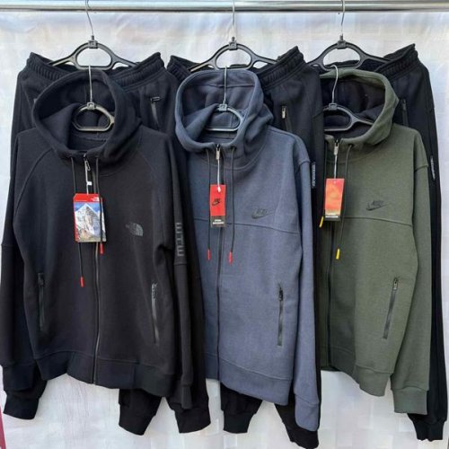 Костюм спорт Shon (M-3XL) S1529 black (зима) Shon S1529 black