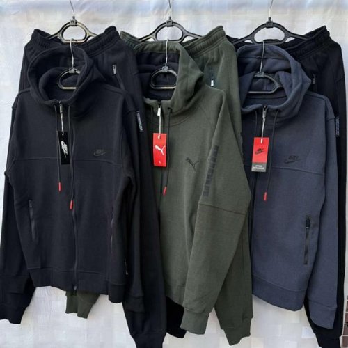 Костюм спорт Shon (M-3XL) S1533 black (зима) Shon S1533 black