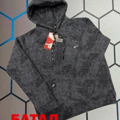 Худи Alex Clothes (2XL-6XL) 5037 grey (зима) Alex Clothes 5037 grey