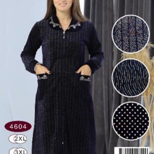 Халат Romeo life (52-58) 4604 navy (деми) Romeo life 4604 navy