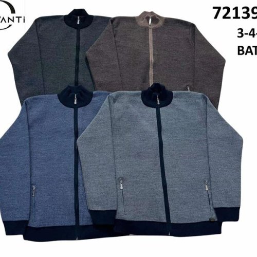 Кофта Sabihina (4XL-5XL) 72139-3 blue (зима) Sabihina 72139-3 blue