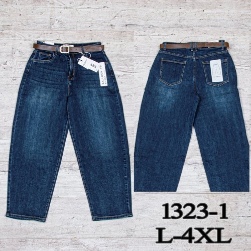 Джинсы UNO2 (L-4XL) 1323-1 (деми) UNO2 1323-1