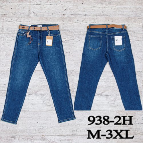 Джинсы UNO2 (M-3XL) 938-2H (деми) UNO2 938-2H