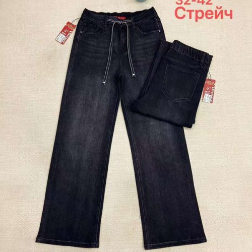 Джинсы Vanver (32-42) D82165 black (зима) Vanver D82165 black