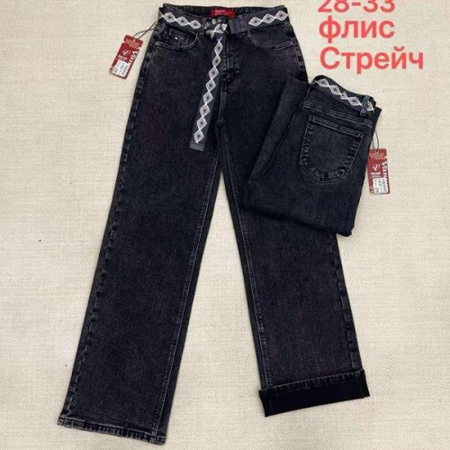 Джинсы Vanver (28-33) B82106 black (зима) Vanver B82106 black