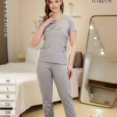 Пижама Imlion (M-4XL) 140-179 grey (деми) Imlion 140-179 grey