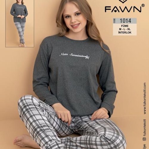 Пижама Vehuiah (M-XL) 1014 grey (деми) Vehuiah 1014 grey