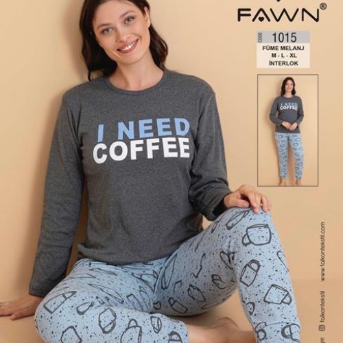 Пижама Vehuiah (M-XL) 1015 grey (деми) Vehuiah 1015 grey