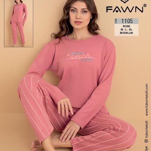 Пижама Vehuiah (M-XL) 1105 powder (деми) Vehuiah 1105 powder