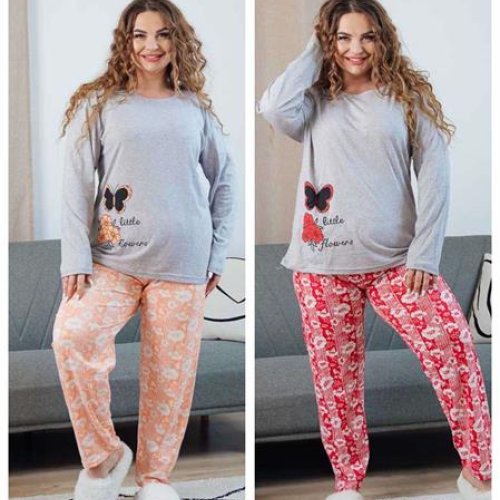 Пижама Vehuiah (L-4XL) 130220 peach (деми) Vehuiah 130220 peach