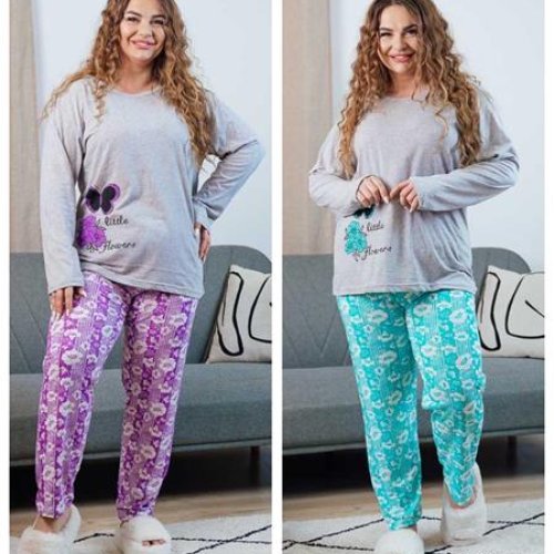 Пижама Vehuiah (L-4XL) 130222 l.blue (деми) Vehuiah 130222 l.blue