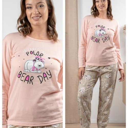 Пижама Vehuiah (S-2XL) 1544210 peach (зима) Vehuiah 1544210 peach