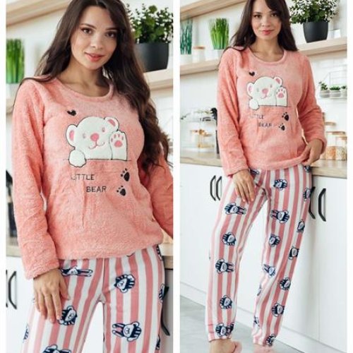 Пижама Vehuiah (M-3XL) 31028 peach (зима) Vehuiah 31028 peach