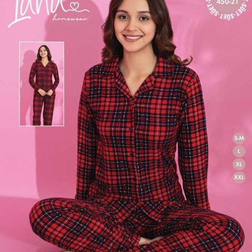 Пижама Vehuiah (M-2XL) 450-21 red (деми) Vehuiah 450-21 red