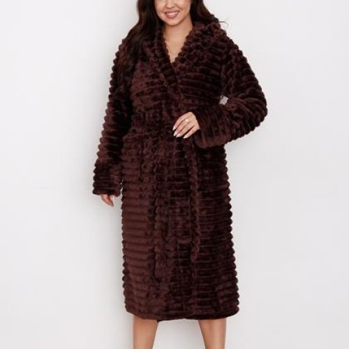 Халат Vehuiah (XL-3XL) 530707 brown (зима) Vehuiah 530707 brown