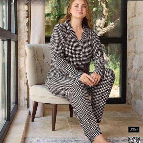 Пижама Vehuiah (3XL-5XL) 5655-3 black (деми) Vehuiah 5655-3 black