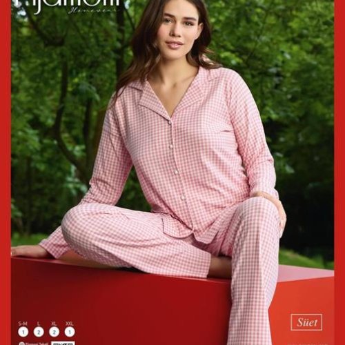 Пижама Vehuiah (S-2XL) 5660-7 pink (деми) Vehuiah 5660-7 pink