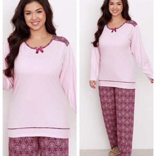 Пижама Vehuiah (2XL-5XL) 58165 wine (деми) Vehuiah 58165 wine