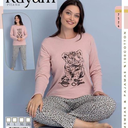 Пижама Vehuiah (M-2XL) 7524 beige (деми) Vehuiah 7524 beige