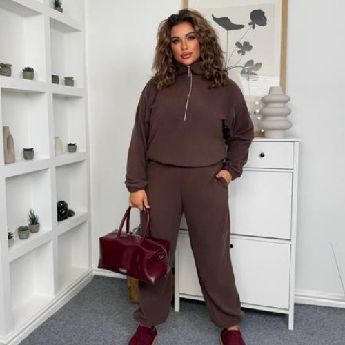 Костюм спорт Femzone (42-52) 1146 d.brown (зима) Femzone 1146 d.brown
