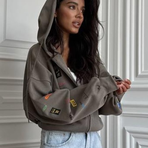 Кофта спорт Femzone (42-46) 1147 d.grey (зима) Femzone 1147 d.grey