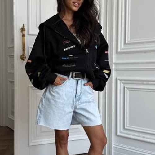 Кофта спорт Femzone (48-58) 1147-1 black (зима) Femzone 1147-1 black