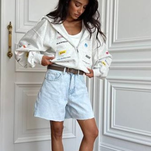 Кофта спорт Femzone (48-58) 1147-1 l.grey (зима) Femzone 1147-1 l.grey