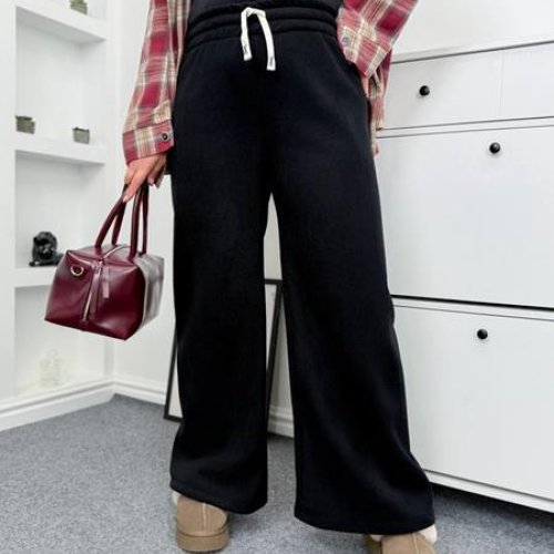 Штаны спорт Femzone (42-58) 1148 black (зима) Femzone 1148 black