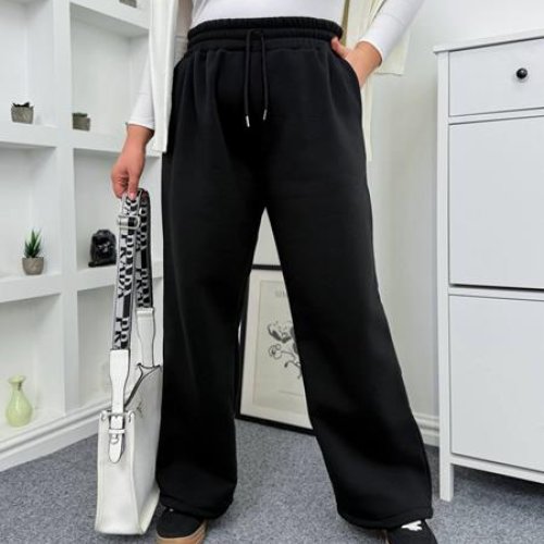 Штаны спорт Femzone (42-48) 1150 black (зима) Femzone 1150 black