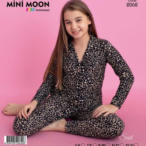 Пижама Disneyopt kids (5-14) 2062 beige-black (зима) Disneyopt kids 2062 beige-black