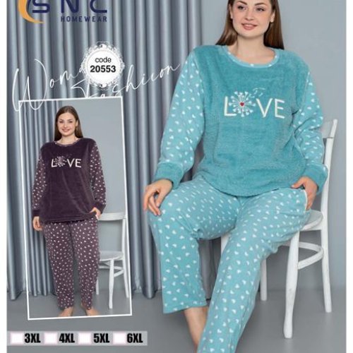 Пижама Disneyopt (3XL-6XL) 20553 l.blue (зима) Disneyopt 20553 l.blue