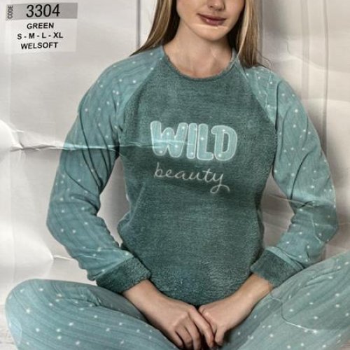 Пижама Disneyopt (S-XL) 3304 green (зима) Disneyopt 3304 green