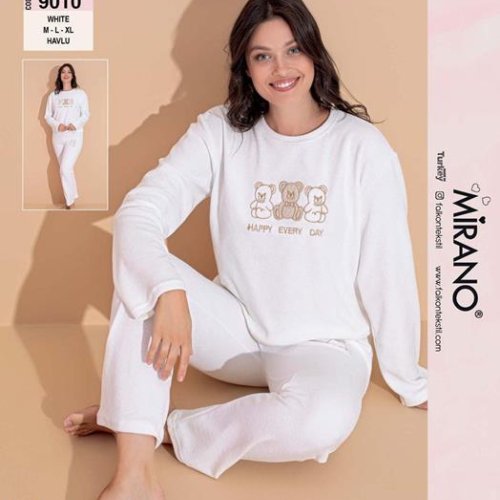 Пижама Disneyopt (M-XL) 9010 white (зима) Disneyopt 9010 white