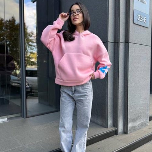 Худи Arina (42-48) 4250 pink (зима) Arina 4250 pink