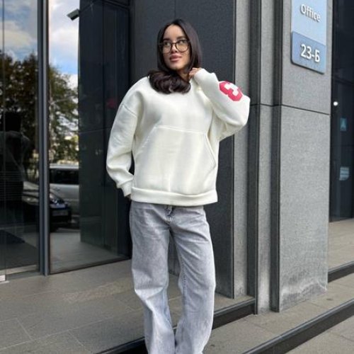 Худи Arina (42-48) 4250 white (зима) Arina 4250 white