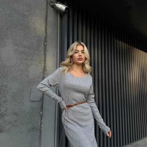 Платье Arina (42-52) 8060 grey (деми) Arina 8060 grey