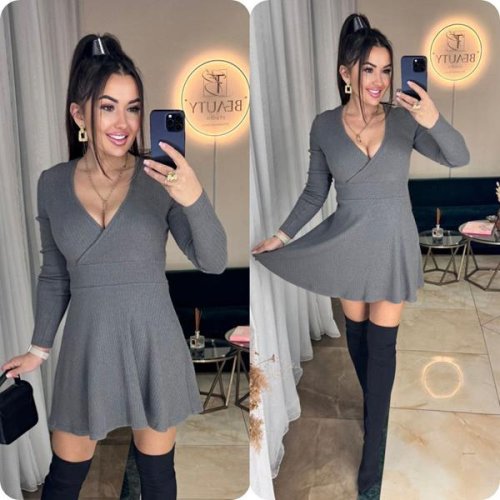 Платье Arina (42-52) 8063 d.grey (деми) Arina 8063 d.grey