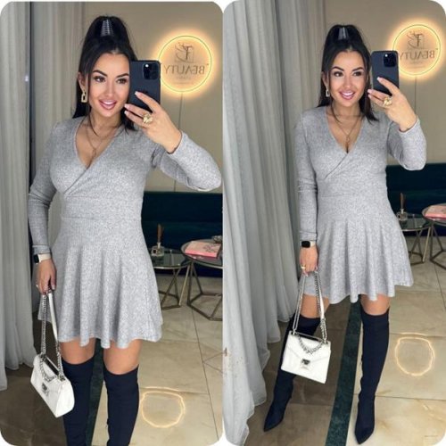 Платье Arina (42-52) 8063 l.grey (деми) Arina 8063 l.grey