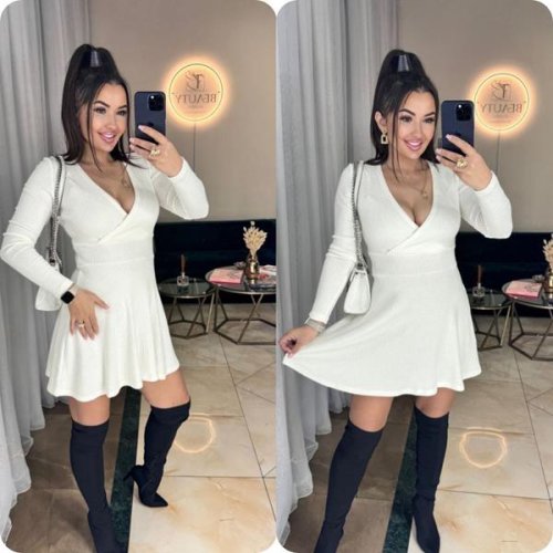 Платье Arina (42-52) 8063 white (деми) Arina 8063 white