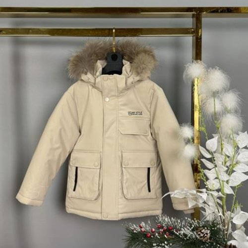 Куртка Delfinka (110-134) 785 beige (зима) Delfinka 785 beige