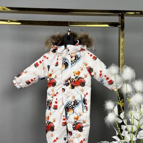 Комбинезон Delfinka (68-92) 8-402 white-red (зима) Delfinka 8-402 white-red