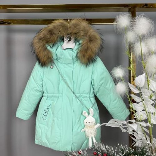 Куртка Delfinka (86-110) 8611 green (зима) Delfinka 8611 green