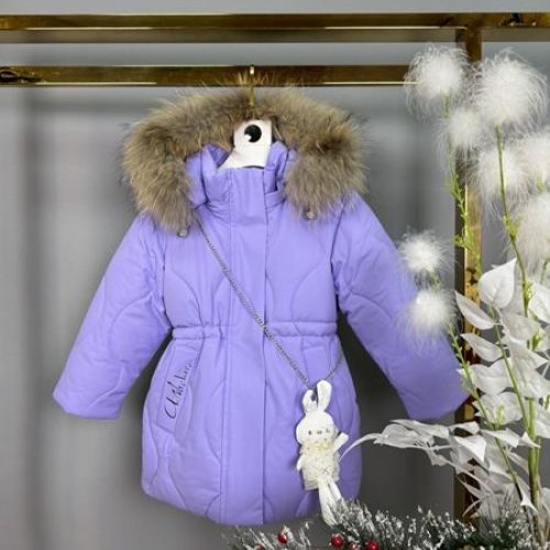 Куртка Delfinka (86-110) 8611 lilac (зима) Delfinka 8611 lilac
