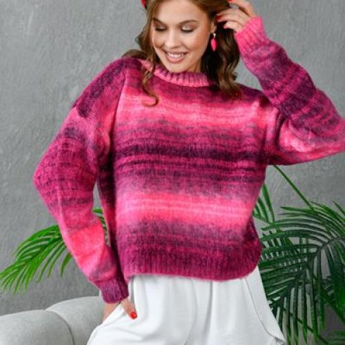 Худи Karon (one size) 6027 pink (зима) Karon 6027 pink