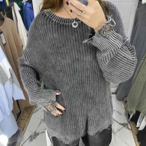 Худи Karon (one size) 5528 grey (зима) Karon 5528 grey