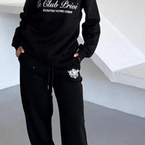 Костюм спорт Karon (S-L) 05 black (зима) Karon 05 black