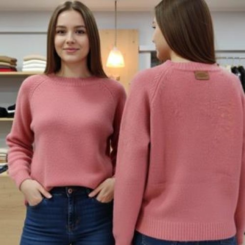 Свитер Lora (one size) LR723 pink (деми) Lora LR723 pink