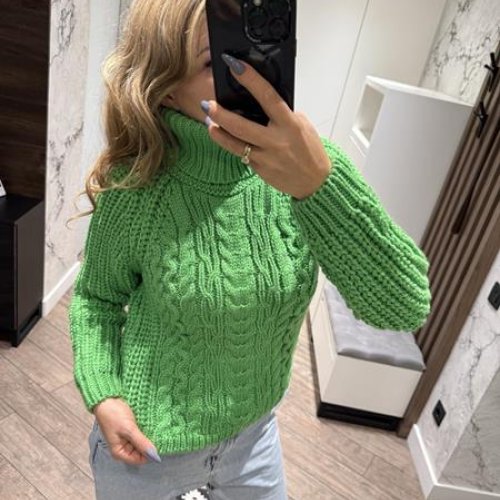 Свитер Lora (44-46) LR733 green (деми) Lora LR733 green